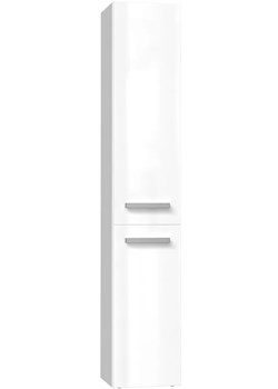 Minimalistyczny wąski słupek do łazienki biel połysk - Merimo 4X ze sklepu Edinos.pl w kategorii Szafki i regały łazienkowe - zdjęcie 172216579