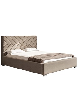 Beżowe łóżko tapicerowane 140x200 - Dorino 3X ze sklepu Edinos.pl w kategorii Łóżka i materace - zdjęcie 172216895