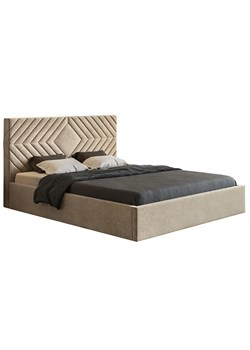 Tapicerowane łóżko 140x200 Clemont 4X - 36 kolorów ze sklepu Edinos.pl w kategorii Łóżka i materace - zdjęcie 172217126