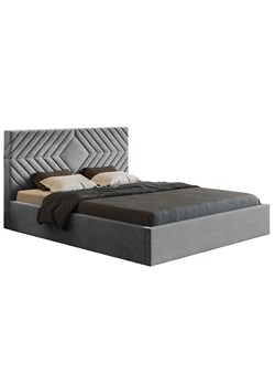 Tapicerowane łóżko 160x200 Clemont 3X - 36 kolorów ze sklepu Edinos.pl w kategorii Łóżka i materace - zdjęcie 172217136