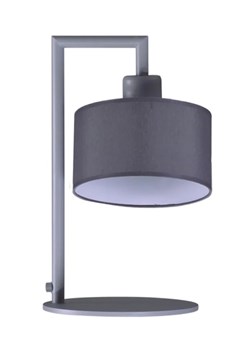 Szara lampka stołowa z abażurem - S966-Vena ze sklepu Edinos.pl w kategorii Lampy stołowe - zdjęcie 172217896