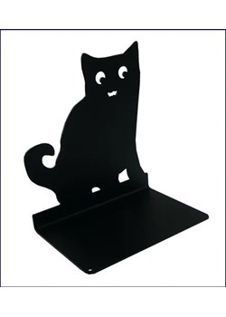 Czarna podpórka z kotem na książki - Tarly 4X ze sklepu Edinos.pl w kategorii Akcesoria biurowe - zdjęcie 172218277
