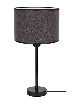 Ciemnoszara lampa stołowa z abażurem - A100-Neta ze sklepu Edinos.pl w kategorii Lampy stołowe - zdjęcie 172218868
