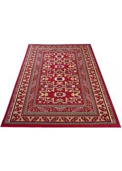 Czerwony prostokątny dywan w stylu rustykalnym - Lano 5X ze sklepu Edinos.pl w kategorii Dywany - zdjęcie 172219216