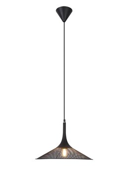 Industrialna czarna lampa wisząca - T020 - Ketis ze sklepu Edinos.pl w kategorii Lampy wiszące - zdjęcie 172219787