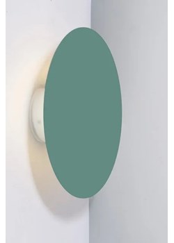 Zielony metalowy kinkiet LED 15 cm - V048-Saskia ze sklepu Edinos.pl w kategorii Lampy ścienne - zdjęcie 172219808