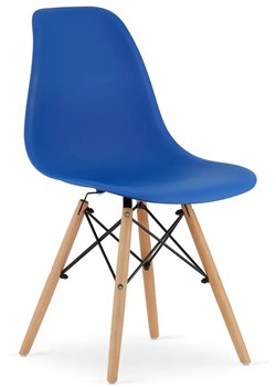 Niebieskie krzesło do nowoczesnego wnętrza - Naxin 4X ze sklepu Edinos.pl w kategorii Krzesła - zdjęcie 172219976