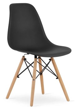Czarne krzesło w stylu nowoczesnym - Naxin 4X ze sklepu Edinos.pl w kategorii Krzesła - zdjęcie 172219988