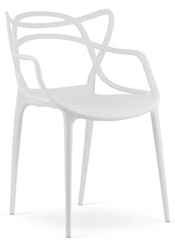 Białe nowoczesne krzesło do stołu - Manuel 3X ze sklepu Edinos.pl w kategorii Krzesła - zdjęcie 172221168