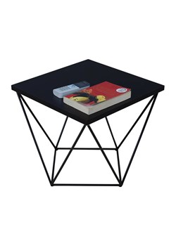 Czarny minimalistyczny stolik kawowy - Galapi 5X ze sklepu Edinos.pl w kategorii Stoliki kawowe - zdjęcie 172221986