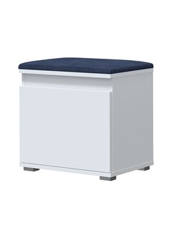 Minimalistyczna szafka na buty biały + granat - Venix 5X ze sklepu Edinos.pl w kategorii Zestawy mebli do przedpokoju - zdjęcie 172222156