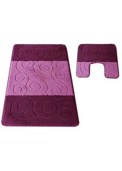 Komplet fioletowych dywaników łazienkowych - Lapo ze sklepu Edinos.pl w kategorii Dywaniki łazienkowe - zdjęcie 172222299