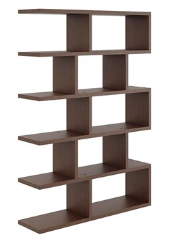 Minimalistyczny regał w kolorze wenge stojący lub wiszący - Tukon ze sklepu Edinos.pl w kategorii Regały i witryny - zdjęcie 172222439