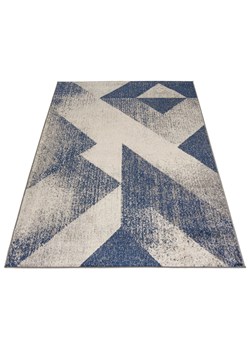 Ciemnoniebieski dywan przecierany do salonu - Kavo 6X ze sklepu Edinos.pl w kategorii Dywany - zdjęcie 172222495