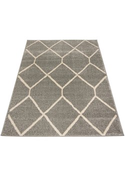 Szary dywan pokojowy w kratkę - Kavo 4X ze sklepu Edinos.pl w kategorii Dywany - zdjęcie 172222506
