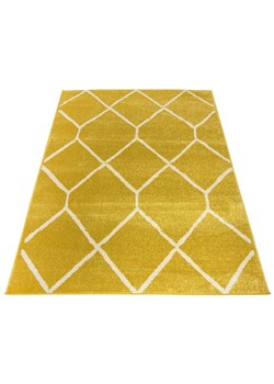 Żółty dywan do pokoju młodzieżowego - Kavo 4X ze sklepu Edinos.pl w kategorii Tekstylia dziecięce - zdjęcie 172222507