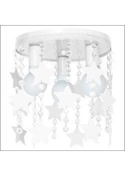Biały żyrandol z kryształkami i gwiazdkami - N38-Tava ze sklepu Edinos.pl w kategorii Lampy dziecięce - zdjęcie 172222536