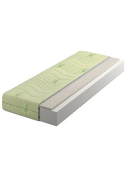 Materac piankowo-lateksowy z pokrowcem aloe vera 180x200 Indra ze sklepu Edinos.pl w kategorii Łóżka i materace - zdjęcie 172222698