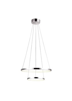 Podwójna modernistyczna lampa chrom - V082-Monati ze sklepu Edinos.pl w kategorii Lampy wiszące - zdjęcie 172222997