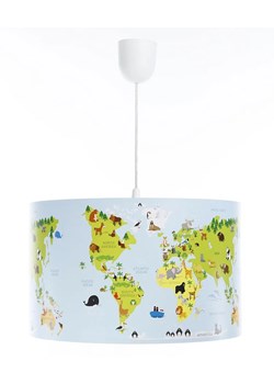 Dziecięca lampa wisząca mapa świata - A326-Luso ze sklepu Edinos.pl w kategorii Lampy dziecięce - zdjęcie 172223415
