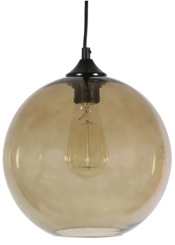Lampa wisząca z brązowym kloszem - Z045-Juva ze sklepu Edinos.pl w kategorii Lampy wiszące - zdjęcie 172223479