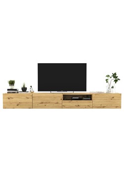 Zestaw ściennych szafek rtv z szufladą dąb artisan W5-C34 ze sklepu Edinos.pl w kategorii Szafki RTV - zdjęcie 172223666