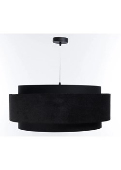 Czarna welurowa elegancka lampa nad stół - A353-Moxa ze sklepu Edinos.pl w kategorii Lampy wiszące - zdjęcie 172223757