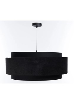 Czarna welurowa elegancka lampa nad stół - 4X A353 Magarit ze sklepu Edinos.pl w kategorii Lampy wiszące - zdjęcie 172223757