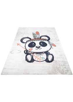 Jasnoszary dywan dziecięcy miś indianin - Limi 3X ze sklepu Edinos.pl w kategorii Tekstylia dziecięce - zdjęcie 172223878