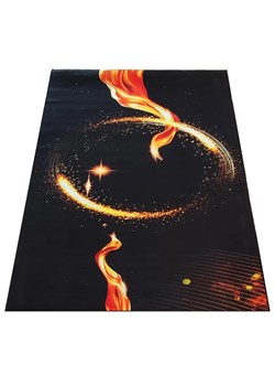 Czarny dywan z nowoczesnym wzornictwem - Eglam 7X ze sklepu Edinos.pl w kategorii Dywany - zdjęcie 172224018