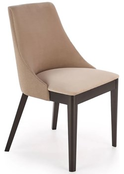 Beżowe krzesło tapicerowane kubełkowe - Jago ze sklepu Edinos.pl w kategorii Krzesła - zdjęcie 172224797