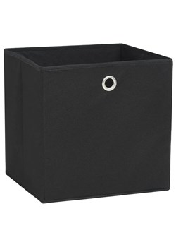 Czarny komplet 4 sztuk składanych pudełek - Fiwa 3X ze sklepu Edinos.pl w kategorii Pudełka i pojemniki - zdjęcie 172225827