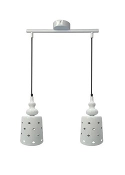 Podwójna lampa wisząca na listwie - V154 S0-R70 ze sklepu Edinos.pl w kategorii Lampy wiszące - zdjęcie 172226248