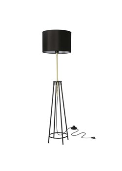 Czarno złota lampa podłogowa - K210-Akcjo ze sklepu Edinos.pl w kategorii Lampy podłogowe - zdjęcie 172226365