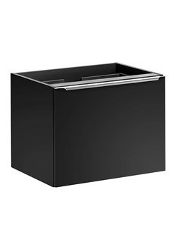 Czarna wisząca szafka pod umywalkę 60 cm - Larosa 4X ze sklepu Edinos.pl w kategorii Szafki i regały łazienkowe - zdjęcie 172226407