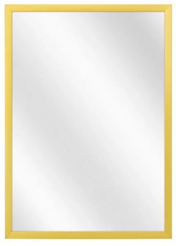 Złote aluminiowe lustro ścienne prostokątne - Gaxo 21 rozmiarów ze sklepu Edinos.pl w kategorii Lustra - zdjęcie 172227115