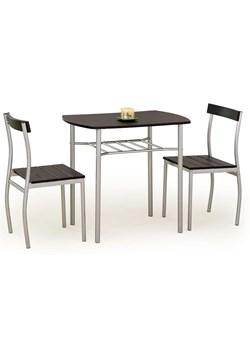 Stół z krzesłami Twiner - wenge ze sklepu Edinos.pl w kategorii Zestawy mebli kuchennych - zdjęcie 172227887