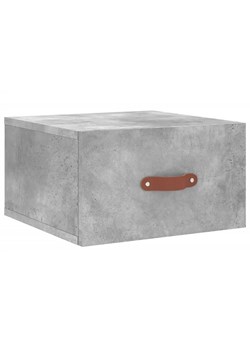 Wisząca szafka nocna szary beton C9-C50 ze sklepu Edinos.pl w kategorii Stoliki i szafki nocne - zdjęcie 172229108
