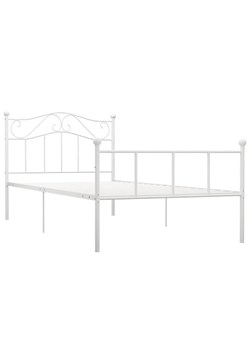 Białe metalowe łózko w stylu loft 100x200 cm A0-T29 ze sklepu Edinos.pl w kategorii Łóżka i materace - zdjęcie 172229788