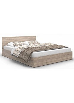 Podwójne łóżko z materacem dąb sonoma 160x200 - Cansar 3X ze sklepu Edinos.pl w kategorii Łóżka i materace - zdjęcie 172231009