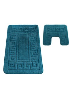 Jasnoniebieski komplet dywaników łazienkowych - Fiksi ze sklepu Edinos.pl w kategorii Dywaniki łazienkowe - zdjęcie 172231168
