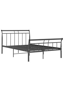 Czarne metalowe łóżko małżeńskie 180x200 cm - Keri ze sklepu Edinos.pl w kategorii Łóżka i materace - zdjęcie 172231485
