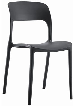 Czarne minimalistyczne krzesło balkonowe - Vagi ze sklepu Edinos.pl w kategorii Krzesła - zdjęcie 172231888