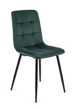 Zielone pikowane krzesło do pokoju - Gifo ze sklepu Edinos.pl w kategorii Krzesła - zdjęcie 172232829