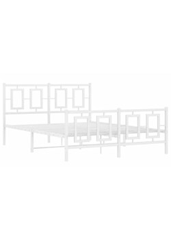Białe metalowe łóżko industrialne 120x200 cm - Esenti ze sklepu Edinos.pl w kategorii Łóżka i materace - zdjęcie 172233357