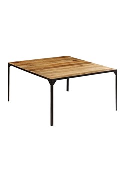 Stół ze stali i drewna Kartes 3X – brązowy ze sklepu Edinos.pl w kategorii Stoły - zdjęcie 172234448