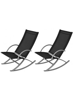 Zestaw bujanych krzeseł ogrodowych - Laoma ze sklepu Edinos.pl w kategorii Leżaki ogrodowe - zdjęcie 172234738