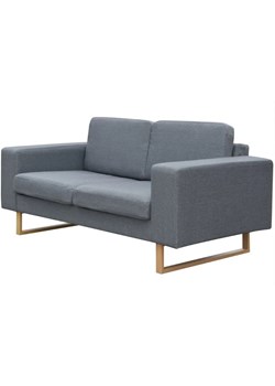 Jasnoszara, awangardowa sofa dla dwóch osób – Foxal 3X ze sklepu Edinos.pl w kategorii Sofy i kanapy - zdjęcie 172234975