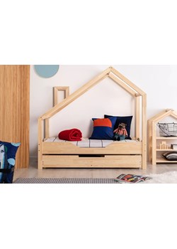 Drewniane łóżko dziecięce domek z szufladą Lumo 8X ze sklepu Edinos.pl w kategorii Łóżka dziecięce - zdjęcie 172236495