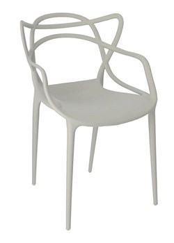 Minimalistyczne krzesło Wilmi - szare ze sklepu Edinos.pl w kategorii Krzesła - zdjęcie 172236825